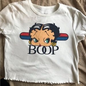 Betty Boop t shirt & denim shorts 🇺🇸